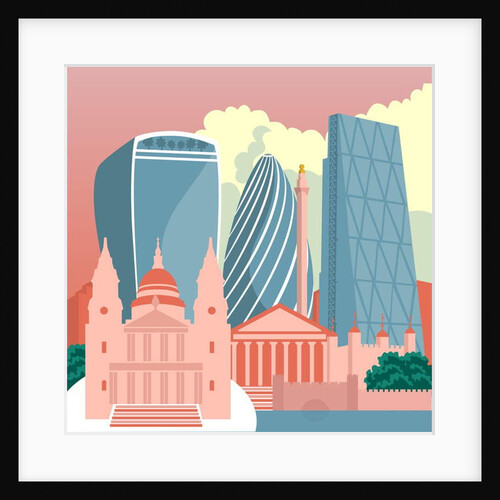 Square Mile Cityscape, 2017 by Claire Huntley