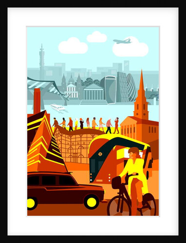 London Landmarks, 2018 by Claire Huntley