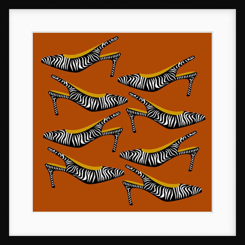 Zebra Slingbacks, 2019 by Claire Huntley