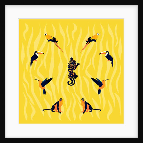 animals-yellow-black, 2019 by Claire Huntley