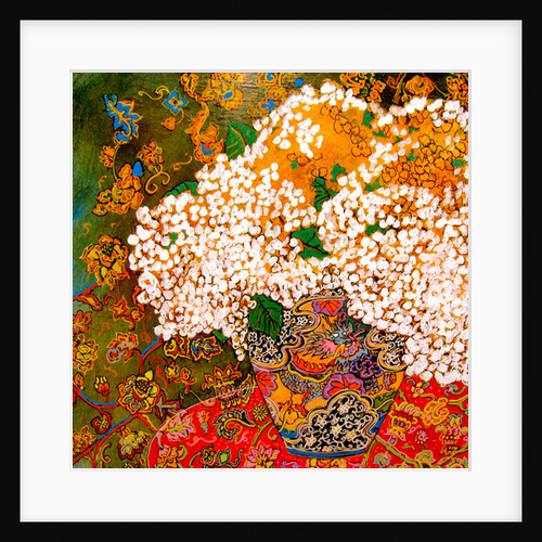 Flowers in Chinese Vase, 2016 by Linda Arthurs