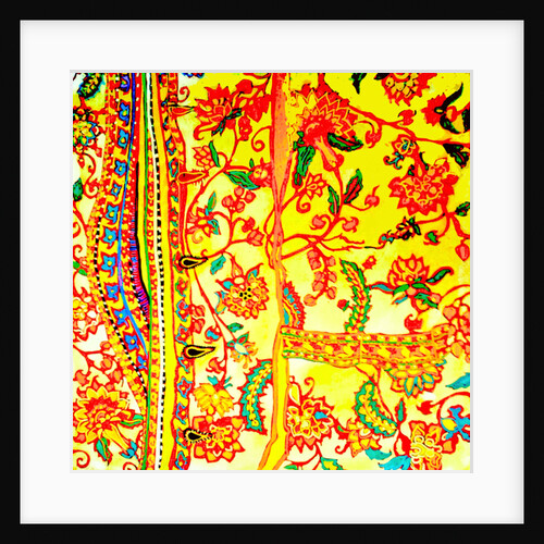 Man's shirt embroidered India, 2015 by Linda Arthurs