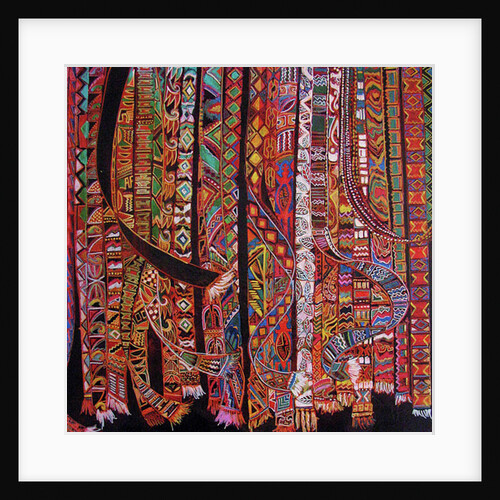Backstrap weaving, 2014 by Linda Arthurs
