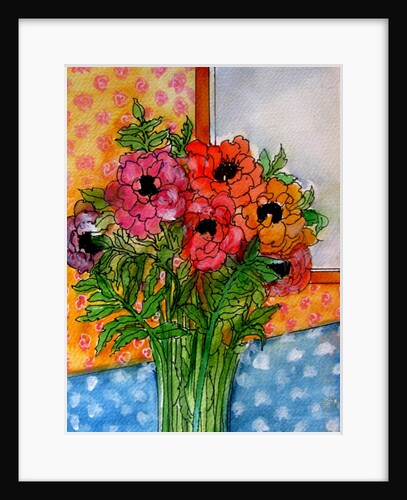 Flowers in vase, 2014 by Linda Arthurs