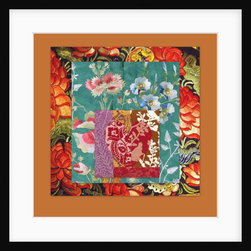 PRETTY FLORAL COLLAGE, 2018 by Linda Arthurs