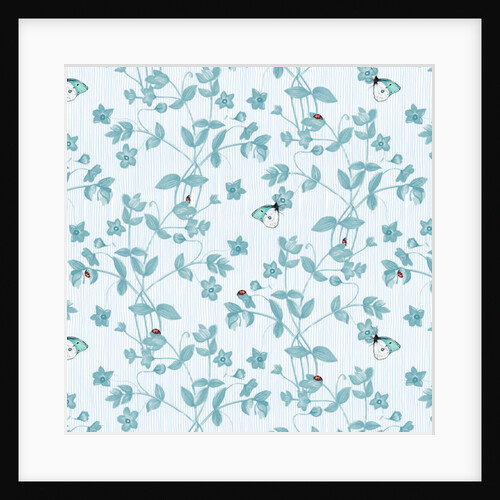 Ladybird and Butterfly Floral, 2017 by Andrew Watson