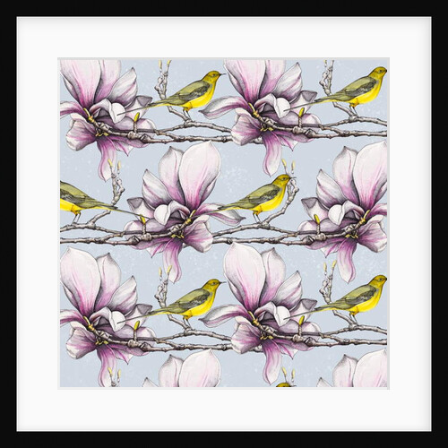 Magnolia and Yellow Wagtails, 2019 by Andrew Watson
