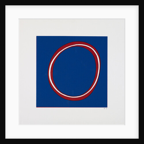 Red Circle on Blue, 2012 by Alex Dunn