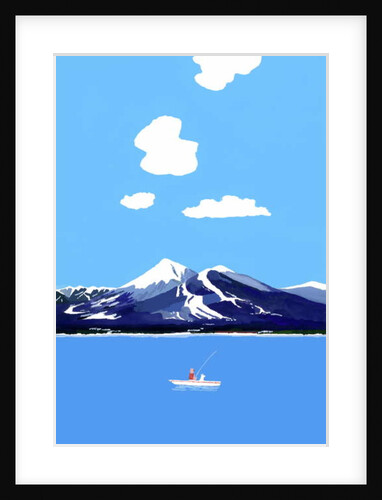 Mountains and lakes by Hiroyuki Izutsu