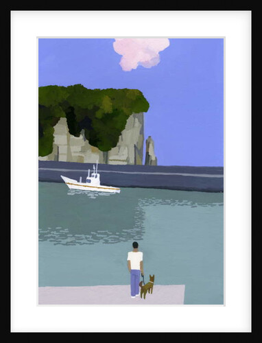 Pink clouds and fishing boats, 2016 by Hiroyuki Izutsu