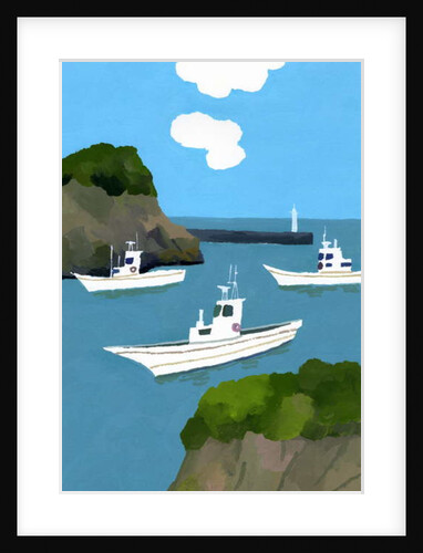 Three fishing boats, 2016 by Hiroyuki Izutsu