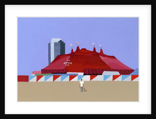 A man with a circus tent and a dog, 2014 by Hiroyuki Izutsu