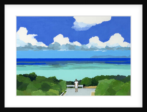 The sea of Okinawa, 2016 by Hiroyuki Izutsu