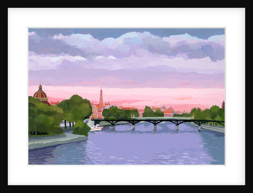 Sunset in Paris, the Seine river, 2015 by Hiroyuki Izutsu