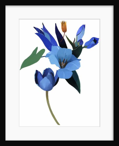 Tulips and blue flowers, 2003 by Hiroyuki Izutsu