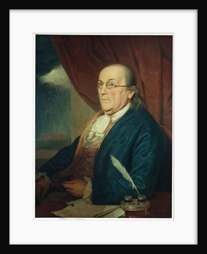 Portrait of Benjamin Franklin 1789 by Charles Willson Peale