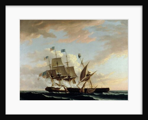 The 'Constitution' and the 'Guerriere' by Thomas Birch