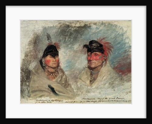 Big Kansas, or Caussetongua, and Sharitarishe, Chief of the Grand Pawnees, 1821 by John Neagle
