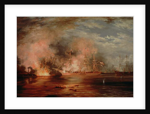 Farragut Passing the Forts below New Orleans, 1862 by Xanthus Russell Smith