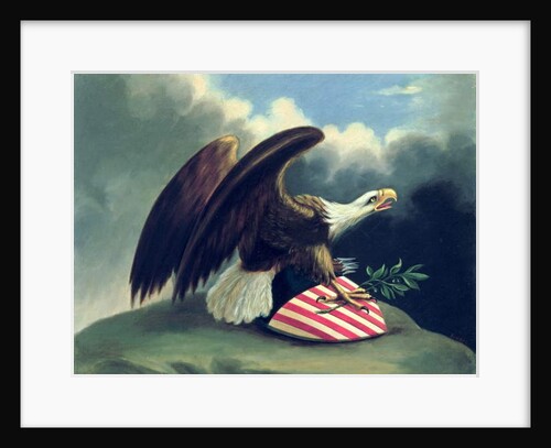 Bald Eagle and the Shield of the United States, c.1847 by David Bustill Bowser