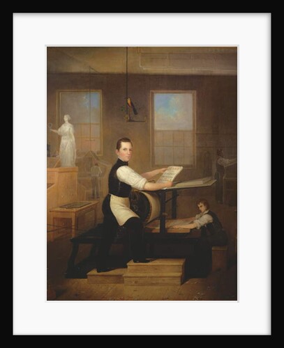 Howell Evans and his Printing Shop, 1844 by Robert Street
