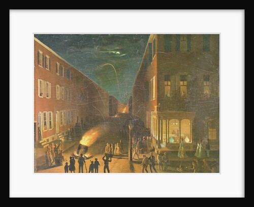 Election Night Bonfire, 1864 by Bernard Uhle