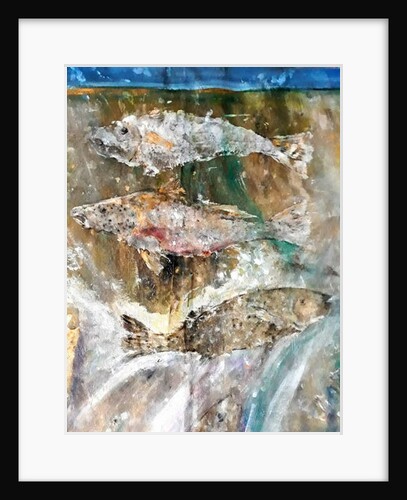 Fish Rising detail 3, 2018 by jocasta shakespeare
