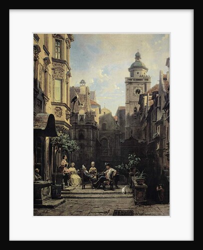 A Good Gossip by Carl Spitzweg