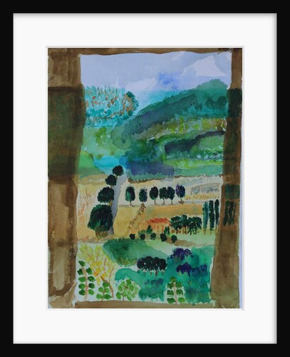 View of fields from window, 2009 by Cosima Duggal