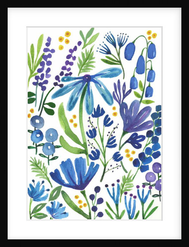 Blue Flowers, 2018 by Elizabeth Rider