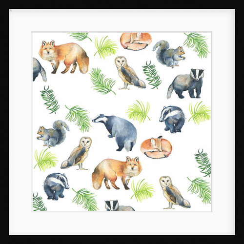 Woodland Animals, 2017 by Elizabeth Rider