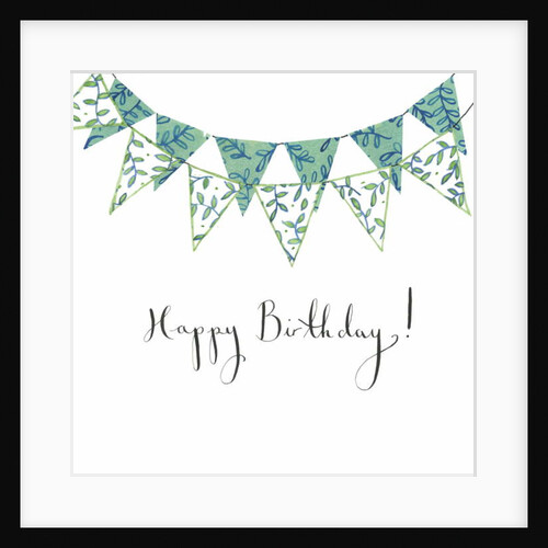 Happy Birthday Bunting, 2018 by Elizabeth Rider