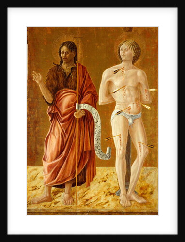 St. John the Baptist and St. Sebastian, c.1450-70 by Giovanni Boccati or Boccatto