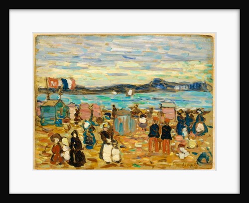 Bathing Tents, St. Malo, 1907 by Maurice Brazil Prendergast