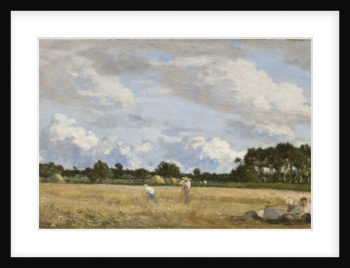 Haymaking, c.1870-90 by Eugene Louis Boudin