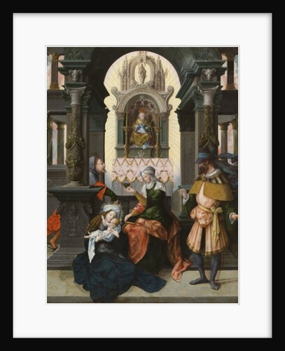 Holy Family with St. Anne and St. Joachim, 1525 by Flemish School