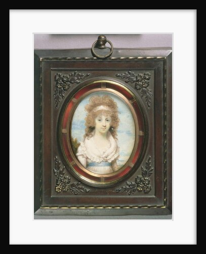 Portrait Miniature of Anna Maria Blunt, c.1795 by Henry Edridge