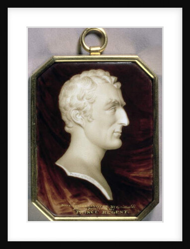 Portrait Miniature of Arthur Wellesley, 1st Duke of Wellington in the form of a marble trompe l'oeil cameo, c.1817 by William Grimaldi