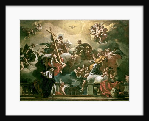Vision of the Trinity with SS. Philip Neri and Francesca Romana, 18th century by Francesco Solimena