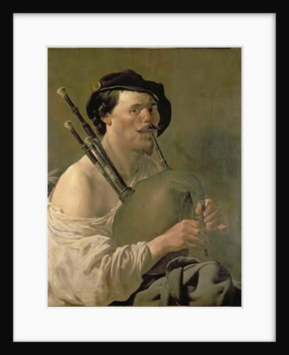 A Man Playing the Bagpipes, 17th century by Hendrick Ter Brugghen