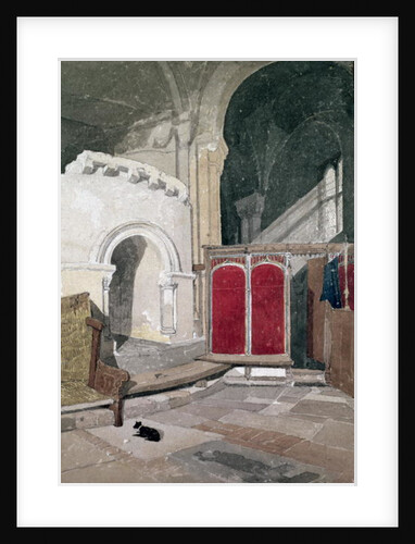 Interior of Norwich Cathedral, 19th century by John Sell Cotman