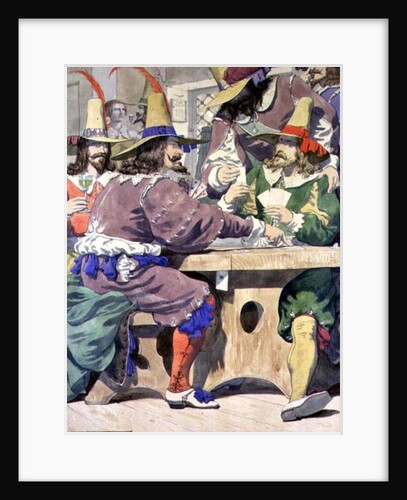 Gaming, sketch illustrating the Passions, 1853 by Richard Dadd