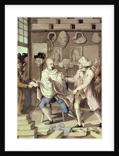 The Patriotick Barber of New York, or the Captain of the Suds, 18th century by Robert Dighton