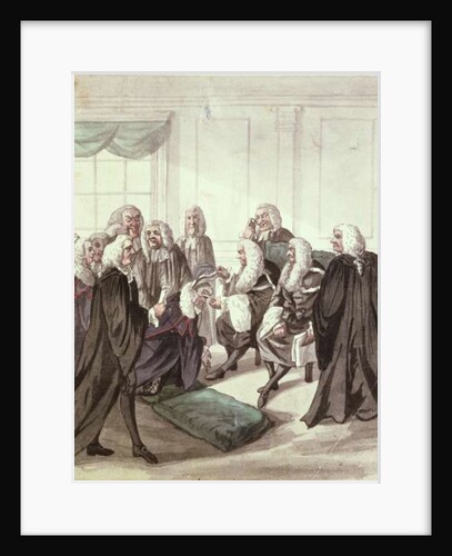 A Peep into Westminster Hall on a Call of Sergeants, 18th century by Robert Dighton