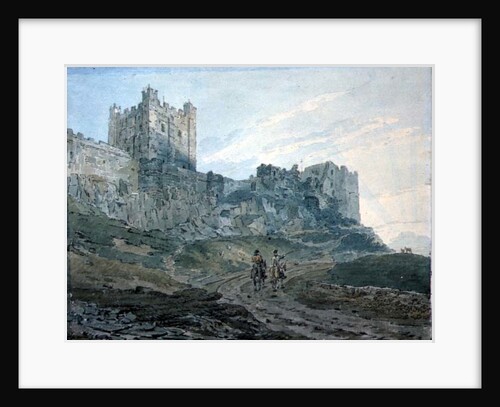 Bamburgh Castle, Northumberland, 18th century by Thomas Girtin