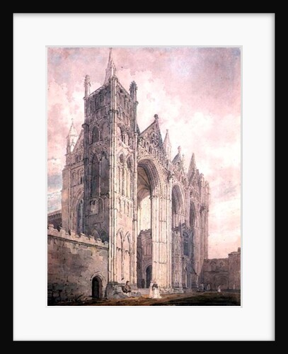 West Front of Peterborough Cathedral, 18th century by Thomas Girtin