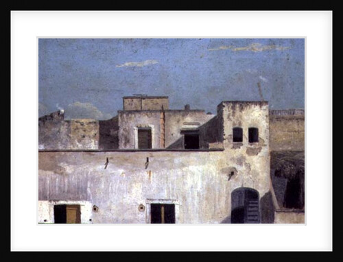Rooftops in Naples, 18th century by Thomas Jones