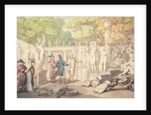 A Statuary's Yard, 19th century by Thomas Rowlandson