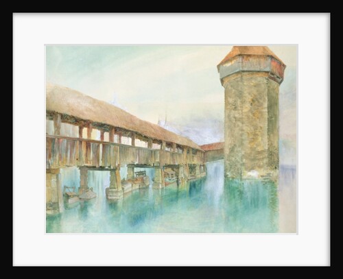 Kapelbrucke, Lucerne, 19th century by John Ruskin