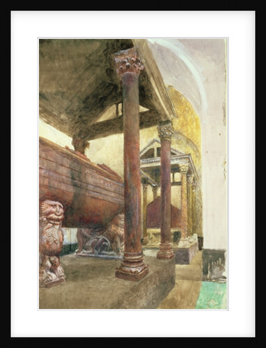 The Tomb of Frederick II, Palermo Cathedral, Sicily, 19th century by John Ruskin